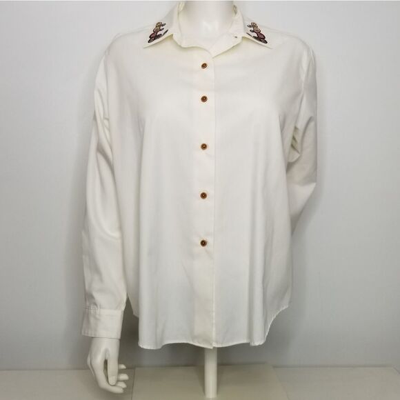 Pendleton Women's Button Up Embroidered Blouse - Picture 2 of 11